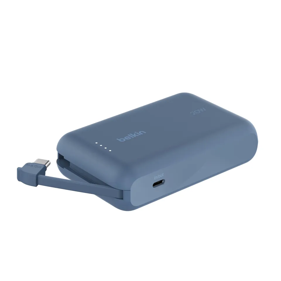 belkin-boostcharge-power-bank-10-000-mah-con-cavo-usb-c-integrato-20-w-pd-ricari image 1