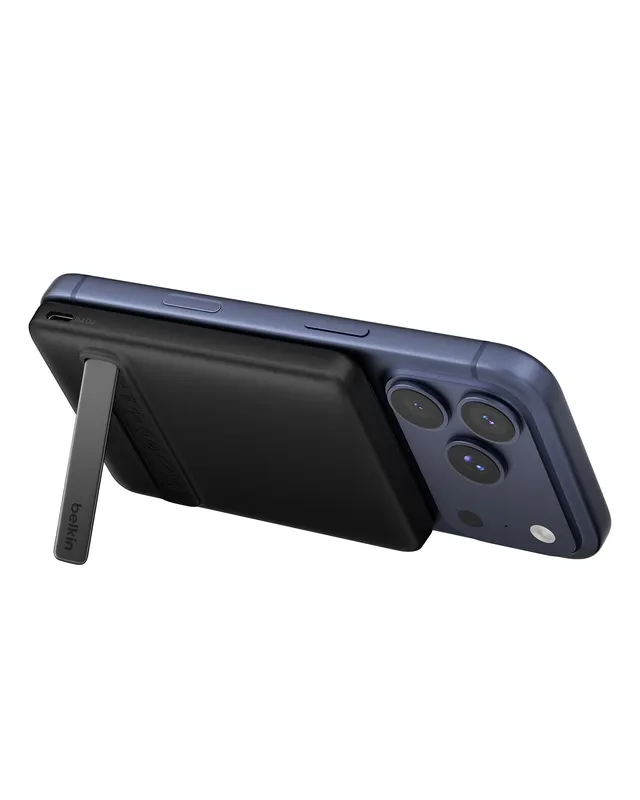 belkin-boostcharge-power-bank-magnetico-5000-mah-qi2-15w-con-supporto-estraibile image 1