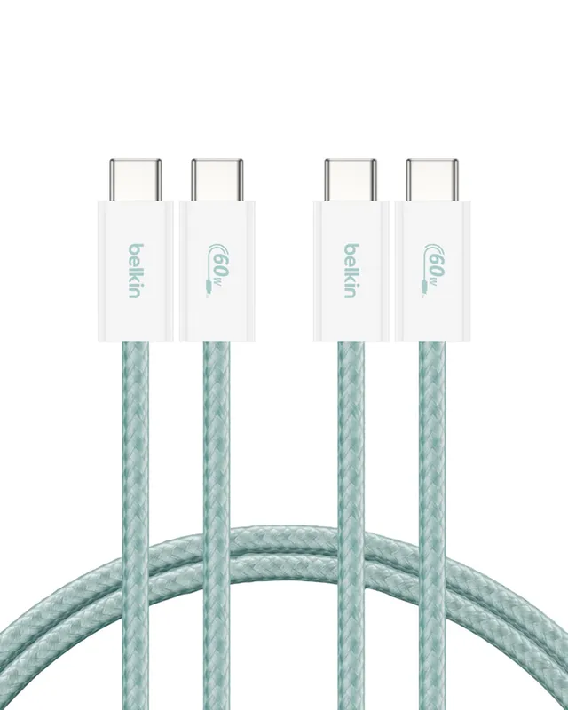 belkin-boostcharge-confezione-da-2-cavi-intrecciati-usb-c-a-usb-c-1-5-m-60-w-per image 1
