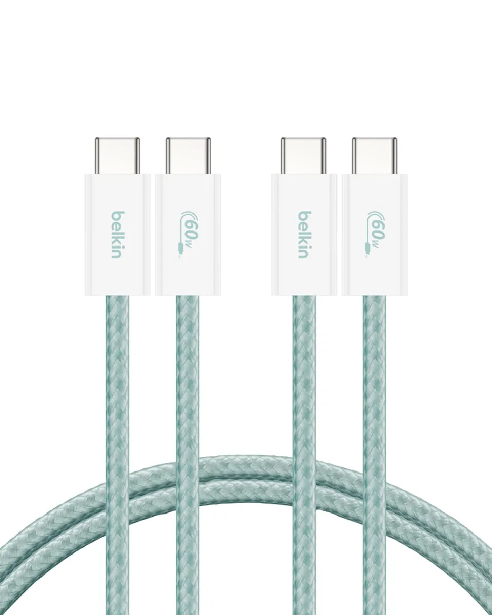 belkin-boostcharge-confezione-da-2-cavi-intrecciati-usb-c-a-usb-c-1-5-m-60-w-per image 1