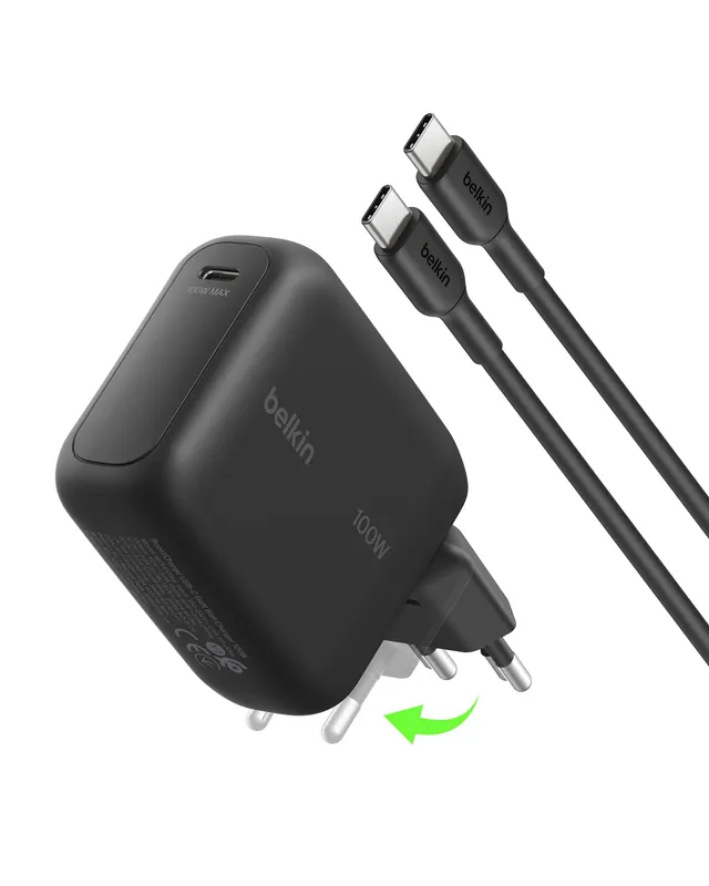 belkin-boostcharge-caricatore-usb-c-gan-100-w-caricatore-compatto-da-viaggio-con image 1