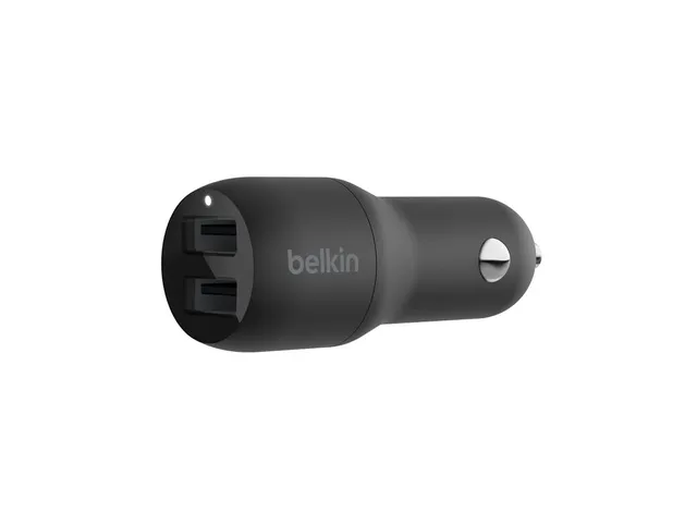 belkin-boost-charge-caricabatteria-da-auto-usb-doppio-24-w-2-porte-usb-a-con-led image 1