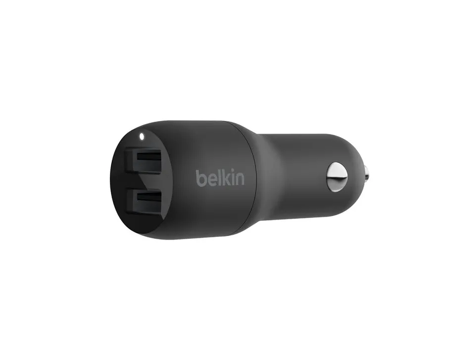 belkin-boost-charge-caricabatteria-da-auto-usb-doppio-24-w-2-porte-usb-a-con-led image 1