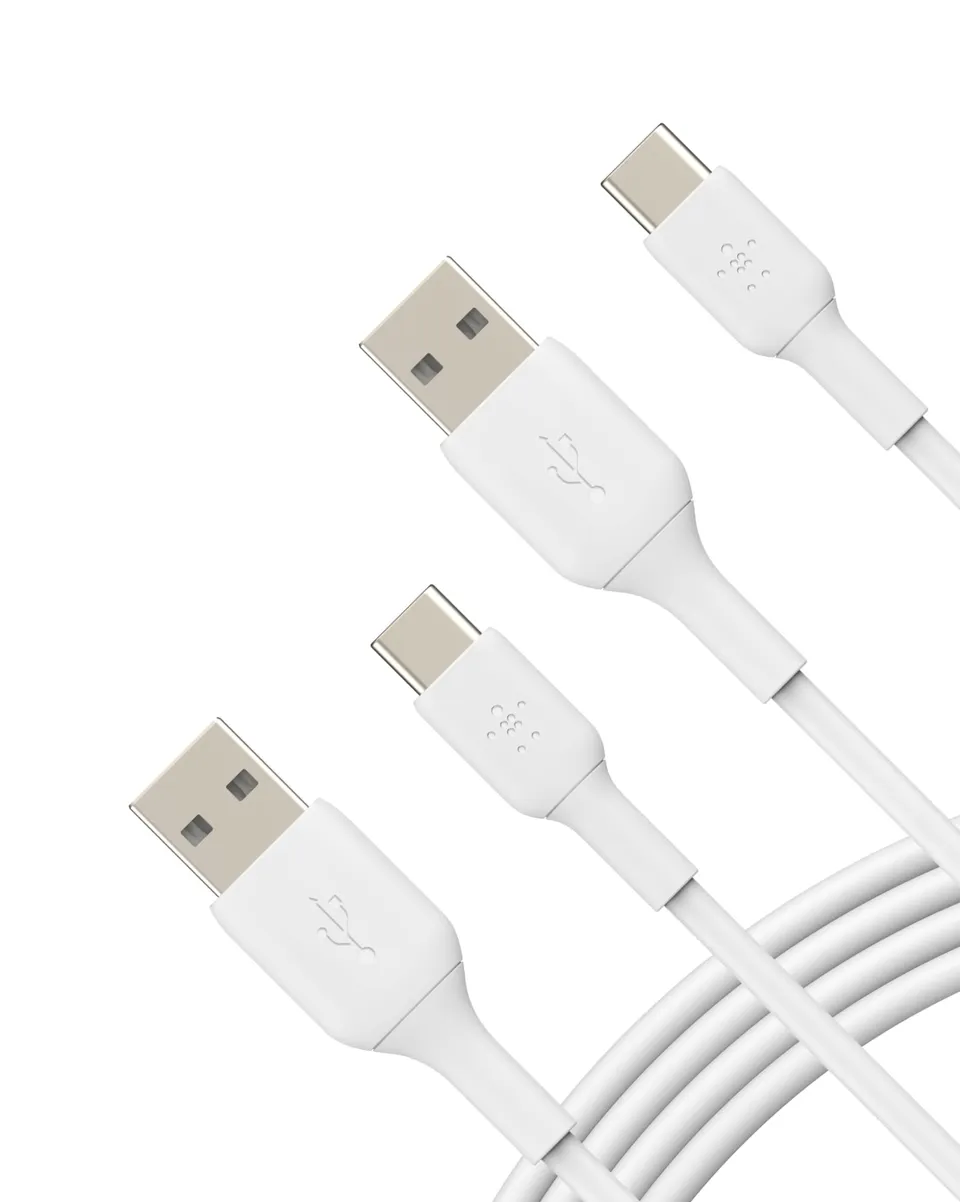 belkin-confezione-da-2-cavi-usb-a-a-usb-c-in-pvc-da-1-m-bianco-certificazione-us image 1