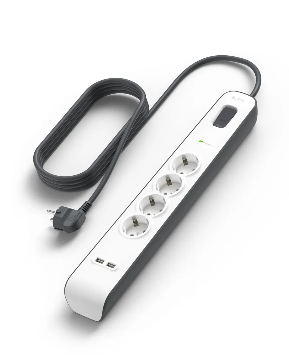 belkin-multipresa-con-protezione-sovratensioni-4-prese-ca-2-porte-usb-a-2-4-a-ca image 1