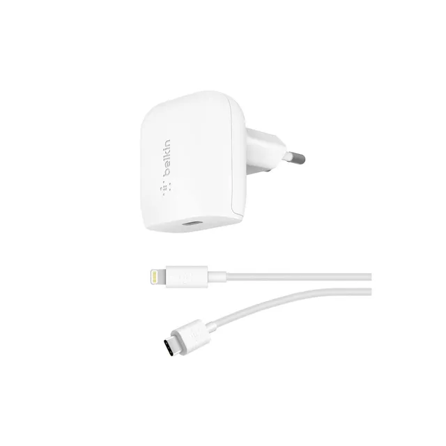 belkin-caricabatteria-da-parete-usb-c-20-w-con-cavo-usb-c-a-lightning-1-2-m-incl image 1