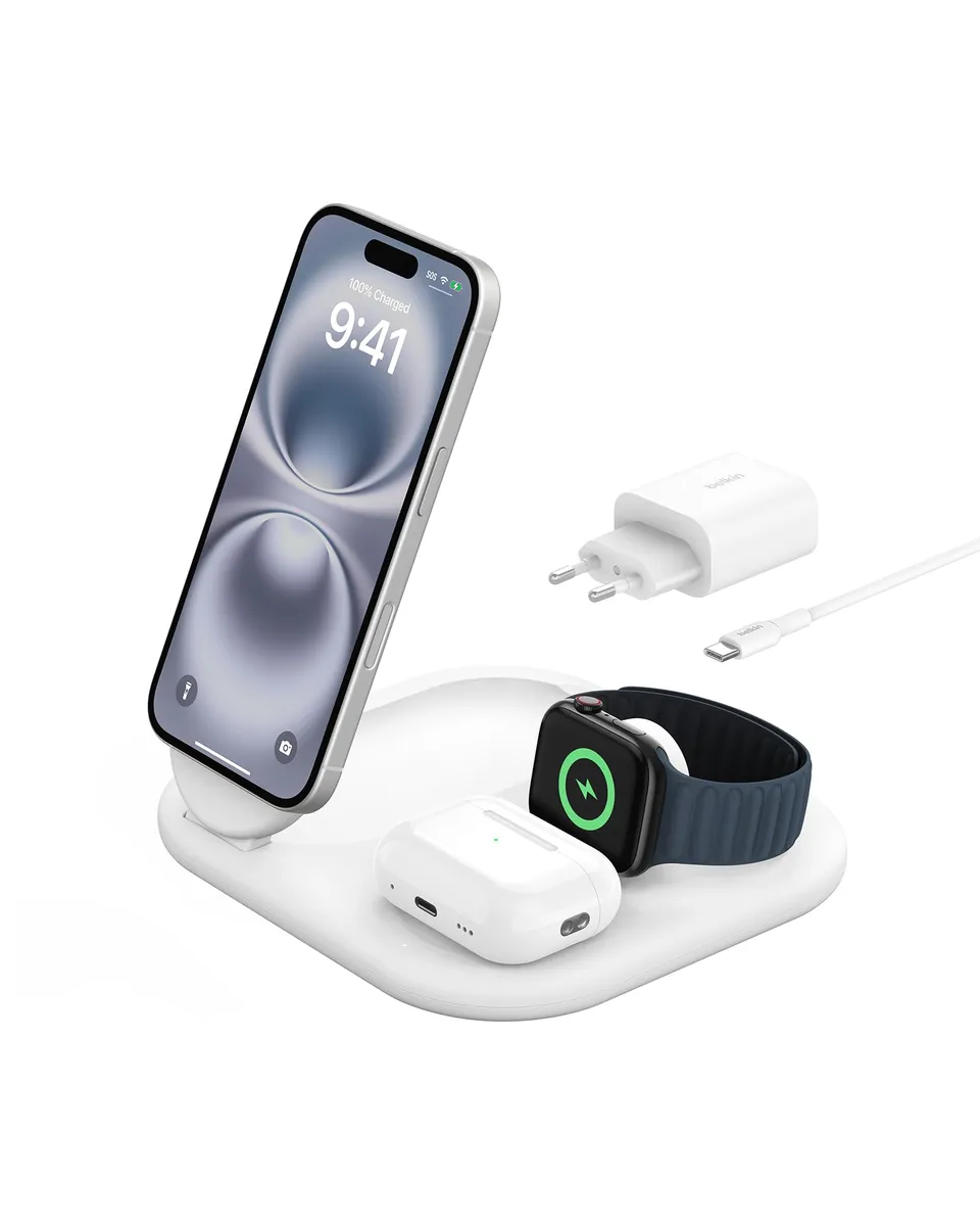 belkin-boostcharge-caricatore-magnetico-pieghevole-3-in-1-qi2-15-w-compatibile-m image 1