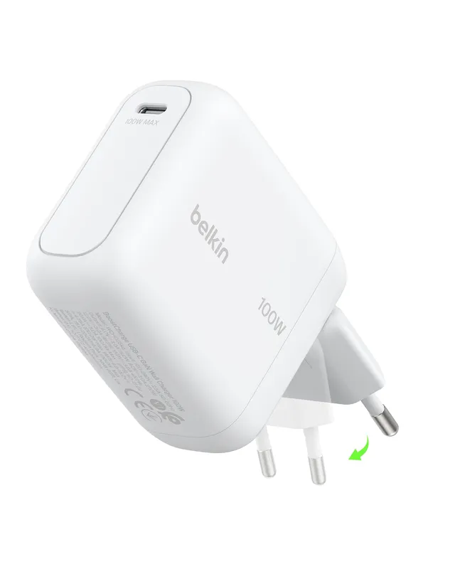 belkin-boostcharge-caricatore-usb-c-gan-100-w-caricatore-compatto-da-viaggio-con-2 image 1