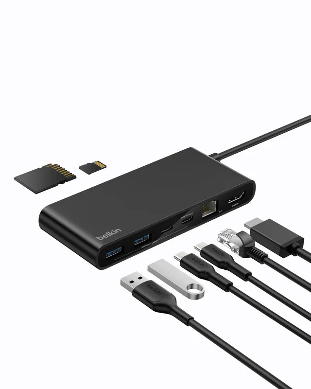 belkin-connect-hub-usb-c-a-8-porte-hdmi-4k-60hz-100w-pd-dati-10gbps-ethernet-2-5 image 1