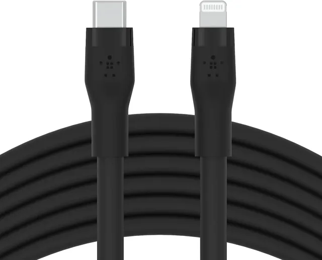 belkin-boostcharge-flex-cavo-usb-c-a-lightning-in-silicone-3-m-mfi-ricarica-rapi image 1