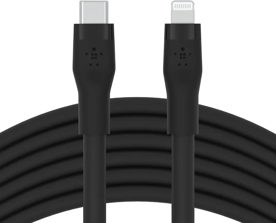 belkin-boostcharge-flex-cavo-usb-c-a-lightning-in-silicone-3-m-mfi-ricarica-rapi image 1