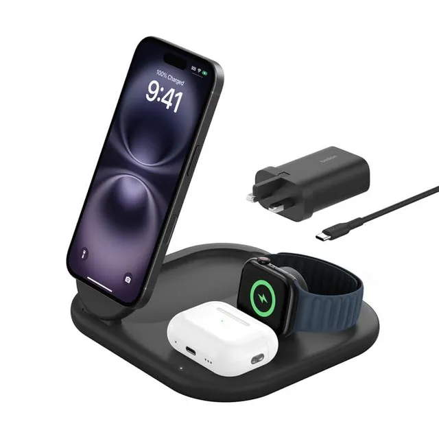 belkin-boost-charge-qi2-15w-magnetic-stand-3-in-1-wiz029mybk-stazione-di-ricaric image 1