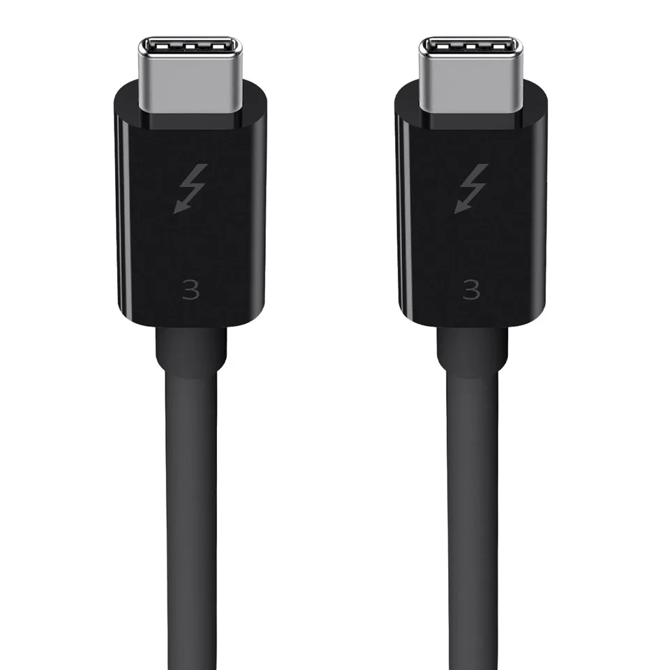 belkin-f2cd084bt0-5mbk-cavo-thunderbolt-3-usb-c-a-usb-c-100-w-40-gbps-0-5-m-nero image 1