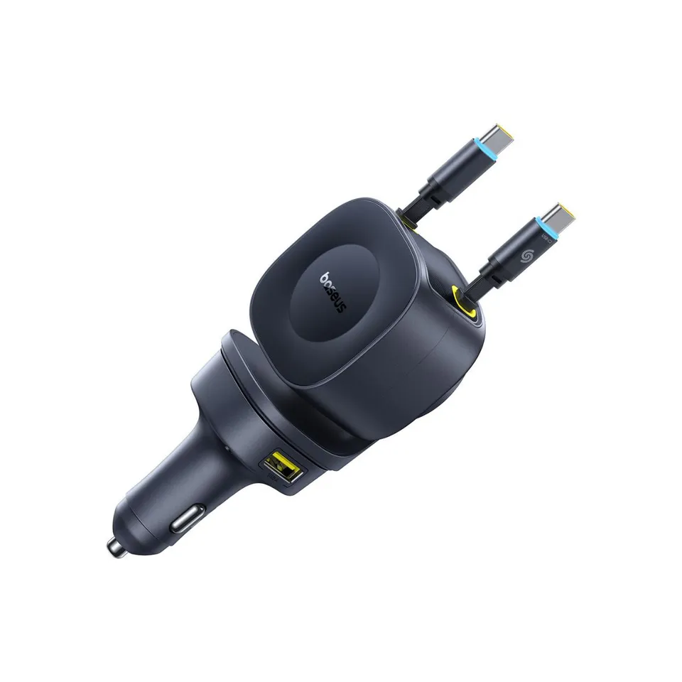 baseus-primetrip-vr2-max-caricatore-auto-con-cavi-retrattili-3c-u-163w image 1