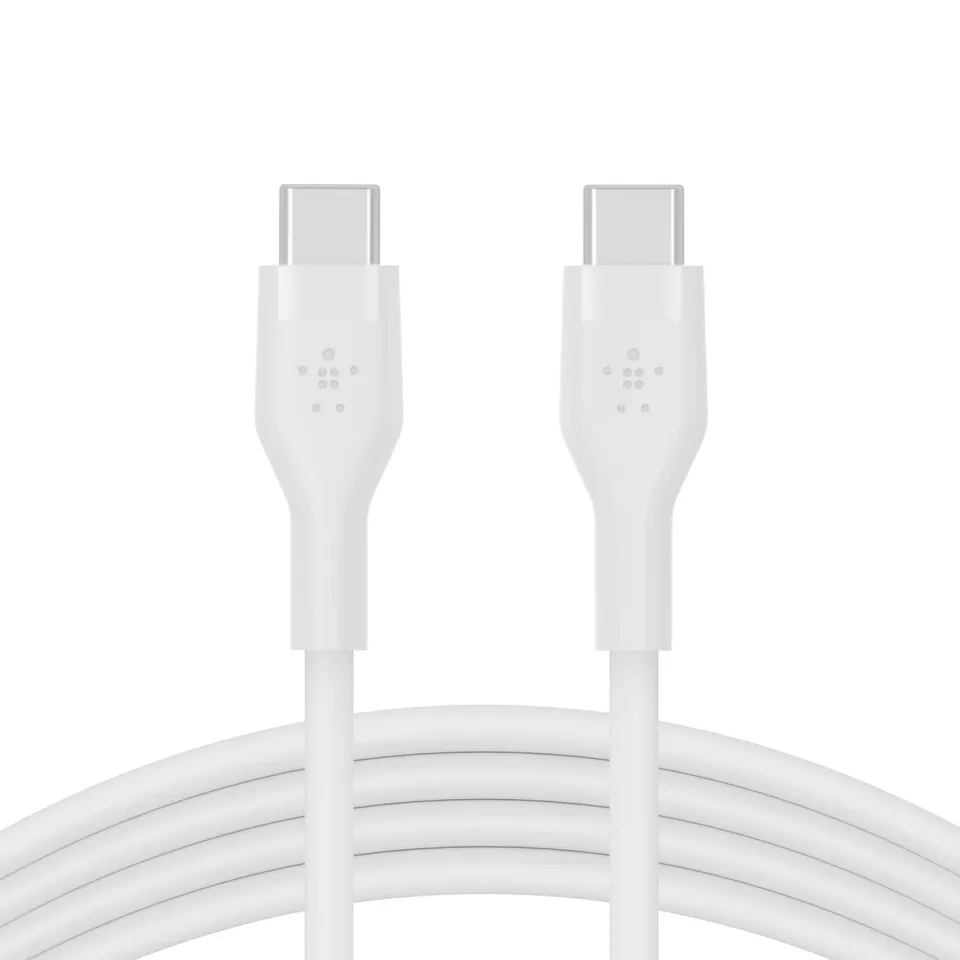belkin-flex-cavo-usb-c-usb-c-in-silicone-ricarica-rapida-fino-a-60-w-2-m-bianco image 1