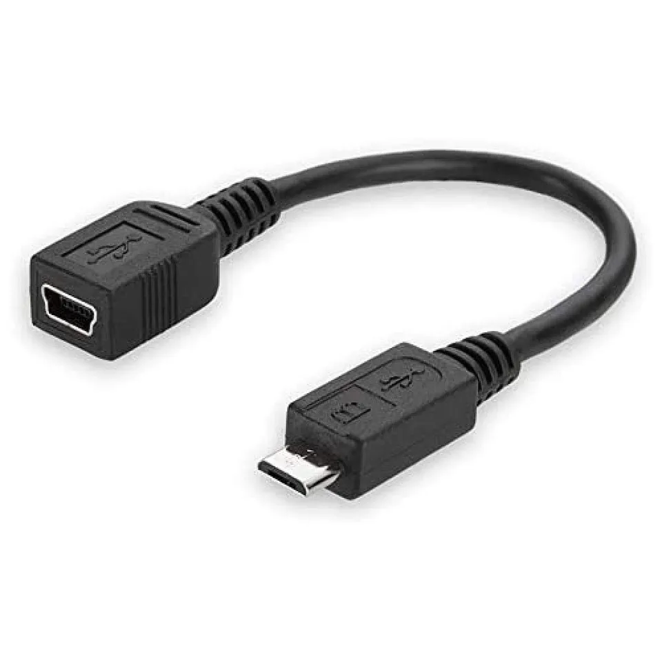 belkin-f3s005cp-adattatore-usb-mini-5p-a-micro-usb-maschio-femmina-nero image 1