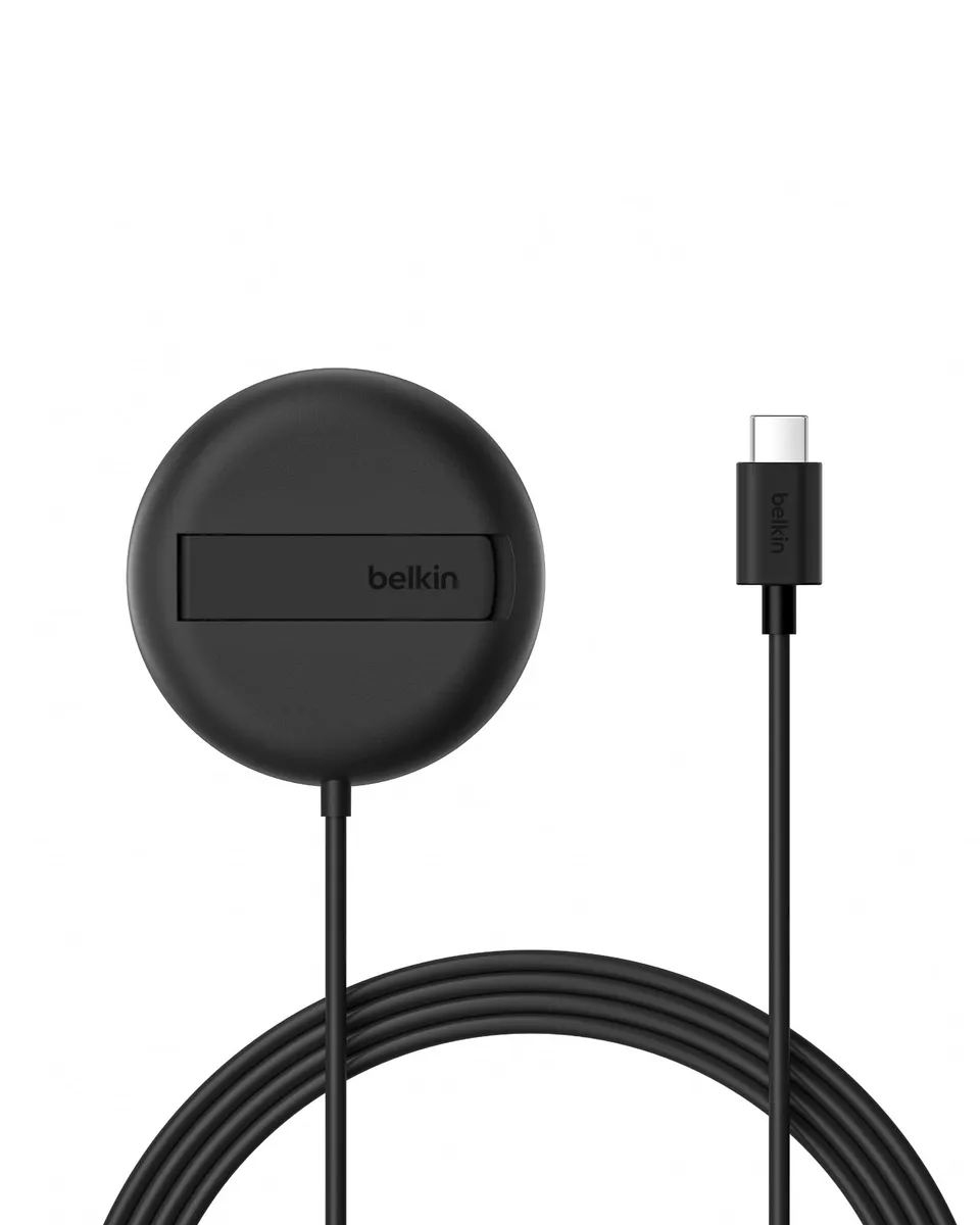 belkin-tappetino-di-ricarica-wireless-magnetica-qi2-15-w-con-supporto-compatibil image 1