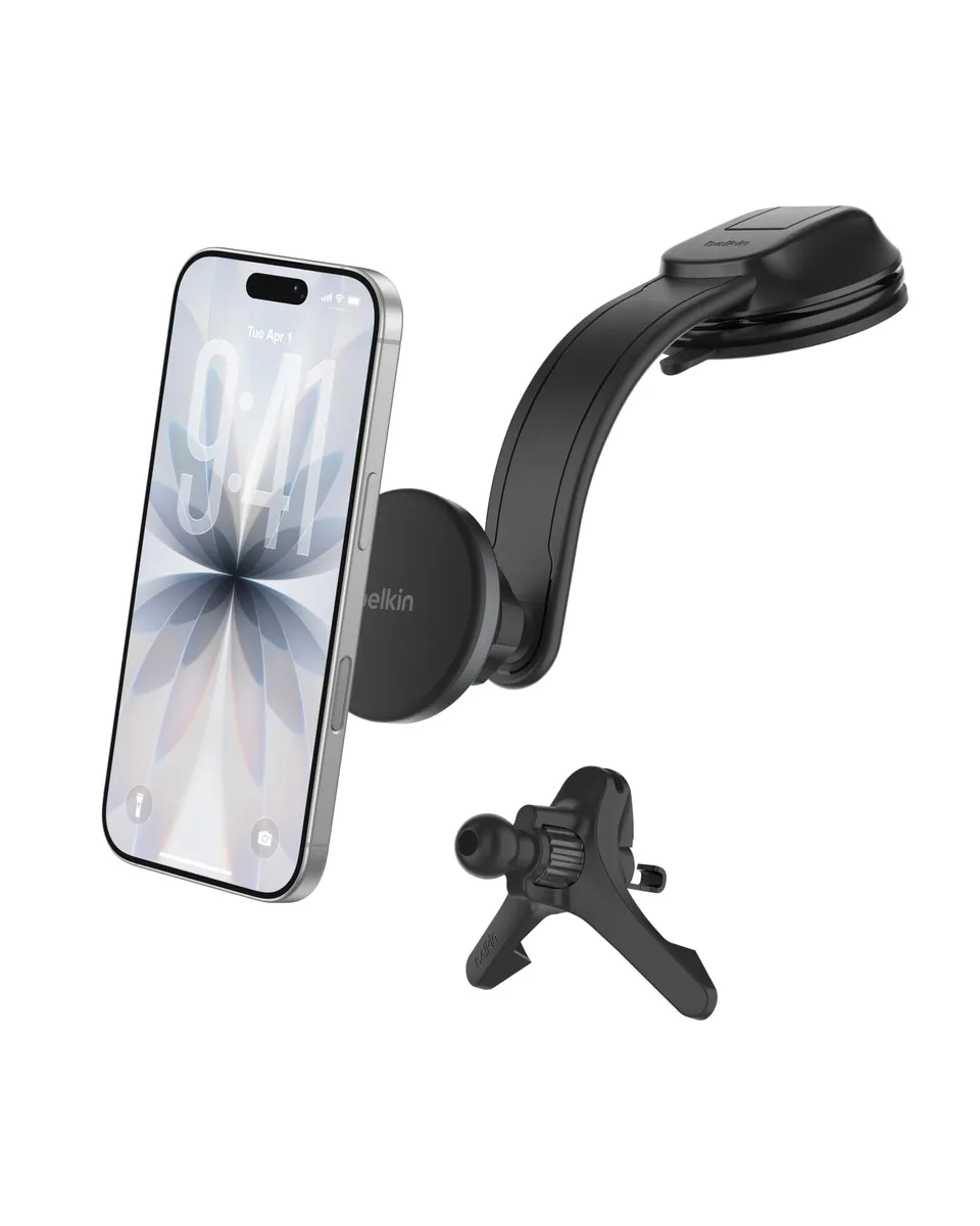 belkin-caricatore-da-auto-wireless-qi2-con-supporto-magnetico-per-bocchette-e-cr image 1
