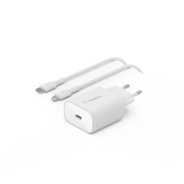 belkin-25-w-power-delivery-caricatore-usb-c-con-cavo-usb-c-lightning-incluso-ada image 1