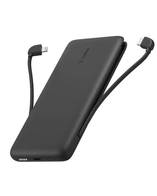 belkin-boostcharge-plus-batteria-esterna-portatile-10-000-mah-con-cavi-lightning image 1