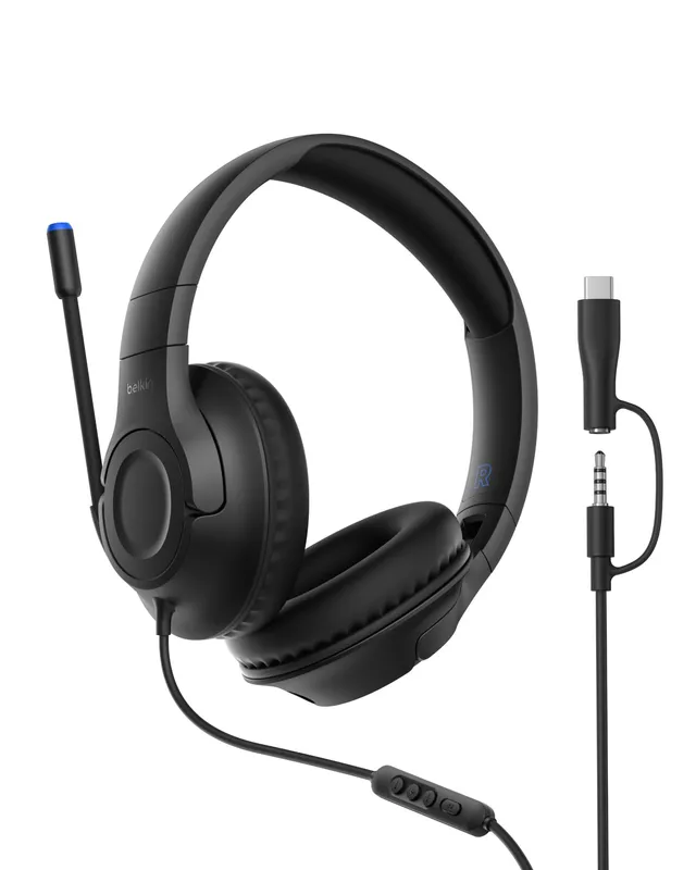 belkin-gaming-inspire-cuffie-usb-c-con-filo-per-bambini-microfono-a-braccio-rego image 1