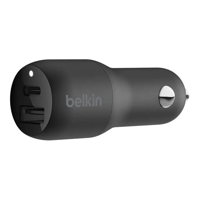 belkin-boostcharge-caricabatteria-da-auto-usb-c-30-w-con-porta-usb-a-ricarica-ra image 1