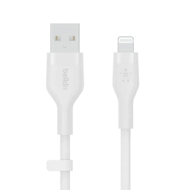 belkin-boostcharge-flex-cavo-usb-a-a-lightning-in-silicone-da-3-m-certificato-mf image 1