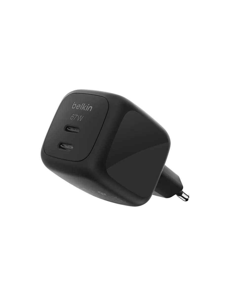 belkin-smartprotect-caricatore-usb-c-2-porte-67w-gan-con-pps-e-pd-3-1-ricarica-r image 1