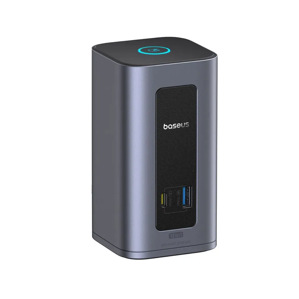 baseus-nomos-nu1-air-docking-station-12-in-1-per-mac-dual-display-mst-usb-c-100w image 1
