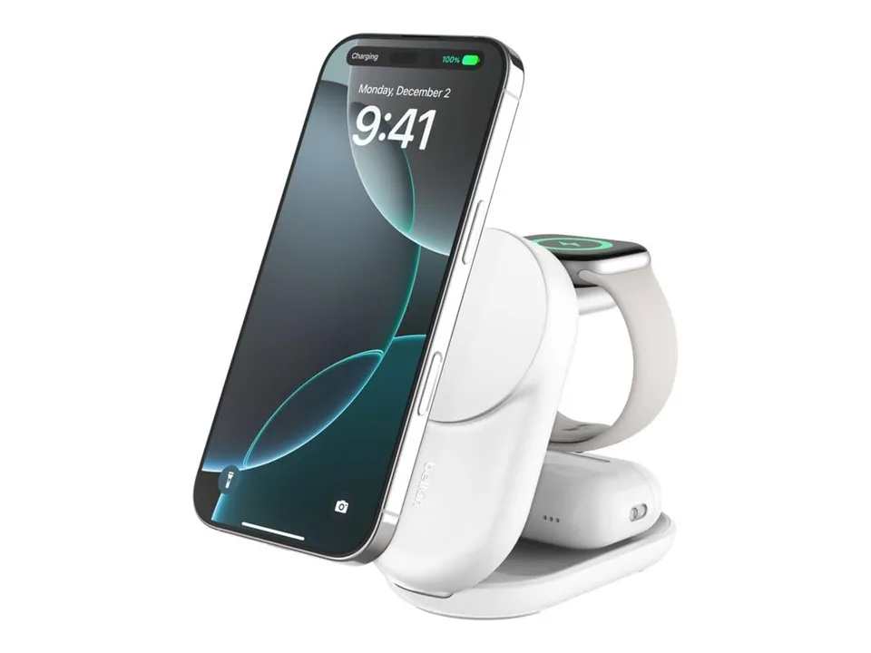 belkin-ultracharge-stazione-di-ricarica-wireless-3-in-1-qi2-da-25-w-magnetica-pi image 1