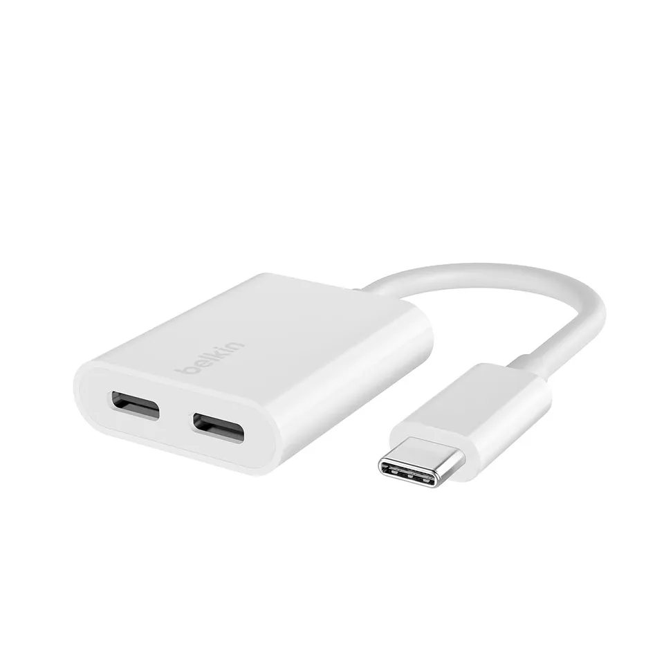 belkin-rockstar-adattatore-audio-ricarica-usb-c-2-in-1-pass-through-60-w-usb-pd- image 1