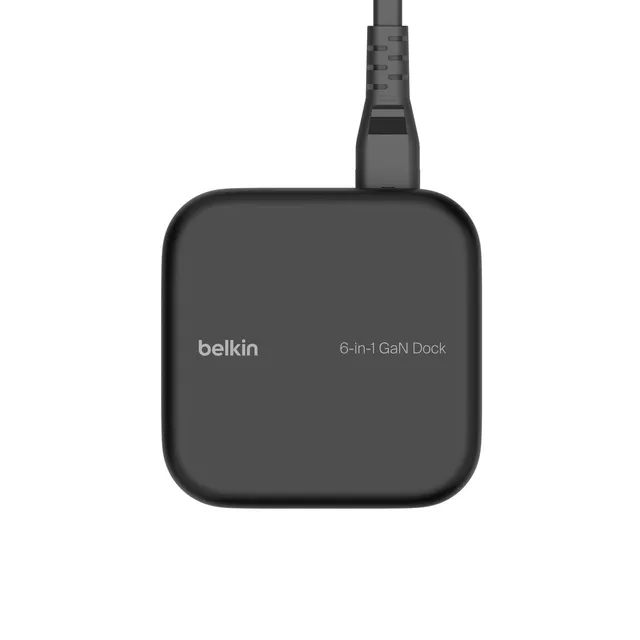 belkin-connect-core-dock-6-in-1-gan-usb-c-130-w-docking-station-multiporta-con-p image 1