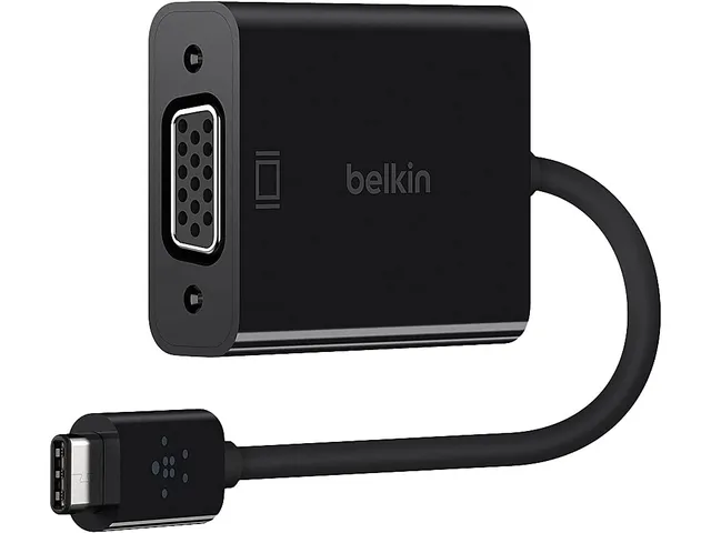 belkin-f2cu037btblk-adattatore-usb-c-a-vga-cavo-da-15-cm-plug-and-play-compatibi image 1