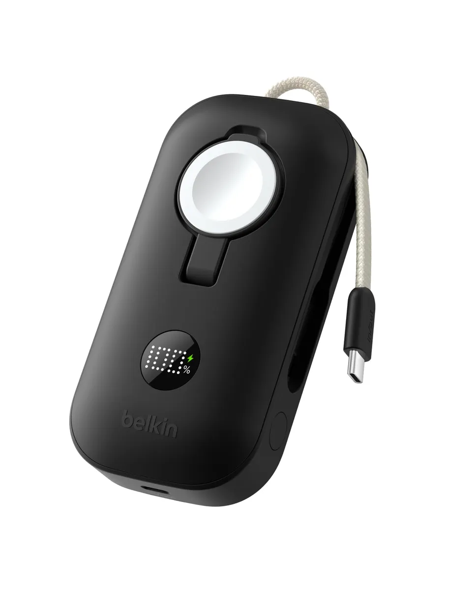 belkin-boostcharge-pro-power-bank-10000mah-45w-con-caricatore-apple-watch-integr image 1