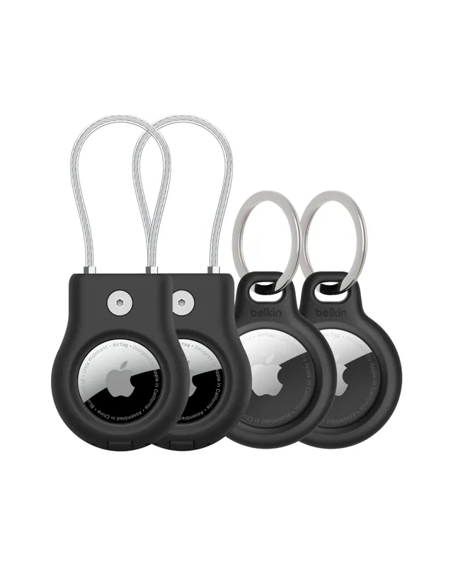 belkin-airtag-secure-holder-con-portachiavi-cavo-metallico-custodia-antigraffio- image 1