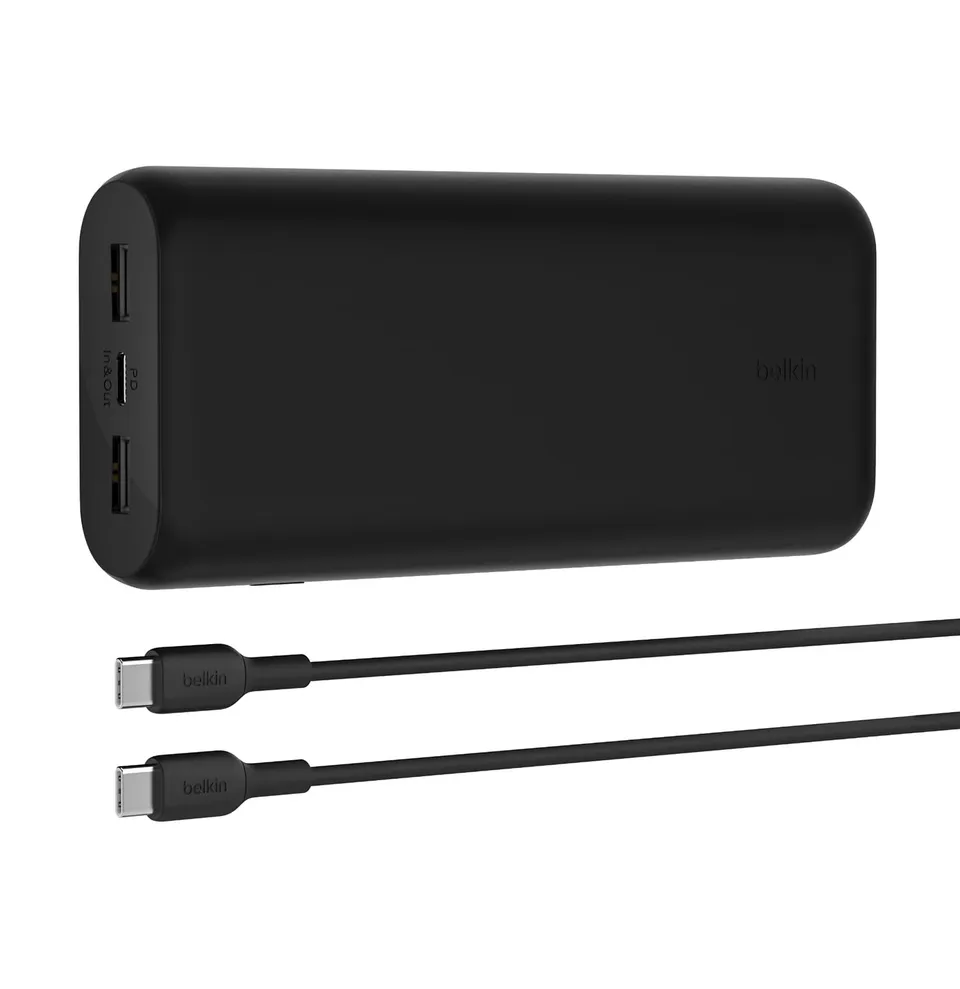 belkin-boostcharge-power-bank-20000-mah-compatta-con-3-porte-usb-c-usb-a-e-power image 1