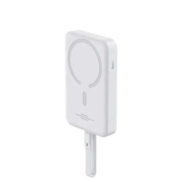 baseus-magnetic-power-bank-30w-10000mah-con-cavo-usb-c-integrato-per-iphone image 1