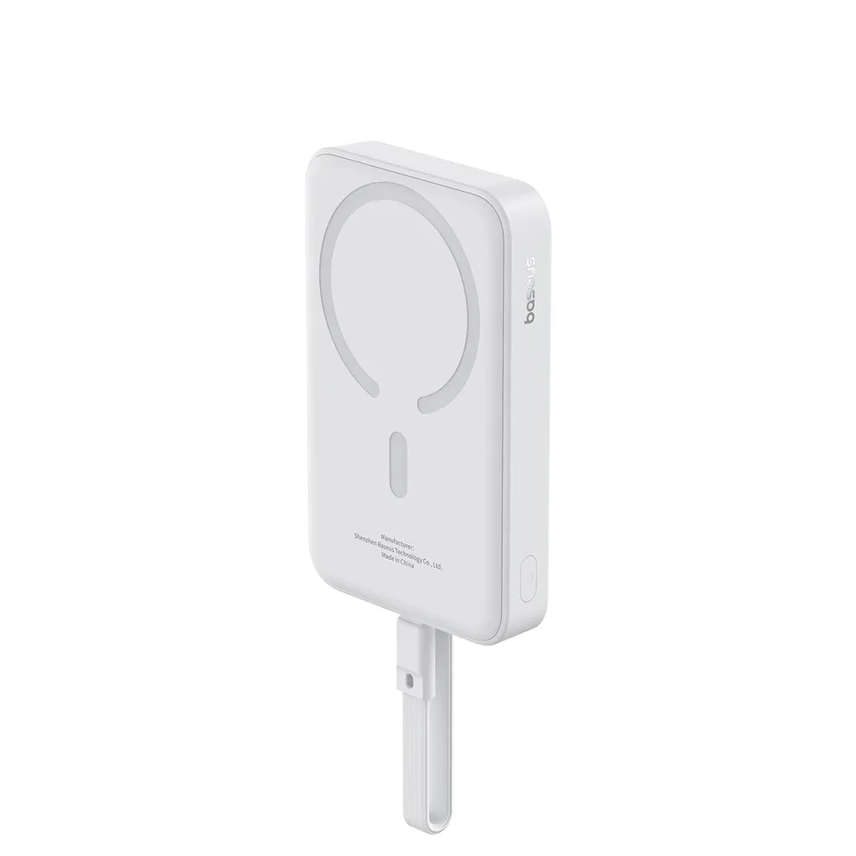 baseus-magnetic-power-bank-30w-10000mah-con-cavo-usb-c-integrato-per-iphone image 1