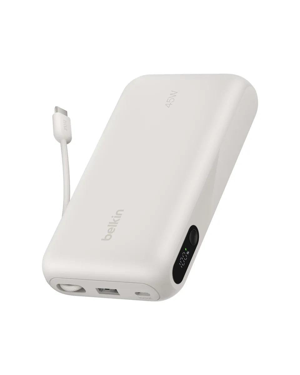 belkin-ultracharge-power-bank-20-000-mah-45-w-pd-con-cavo-usb-c-integrato-e-disp image 1