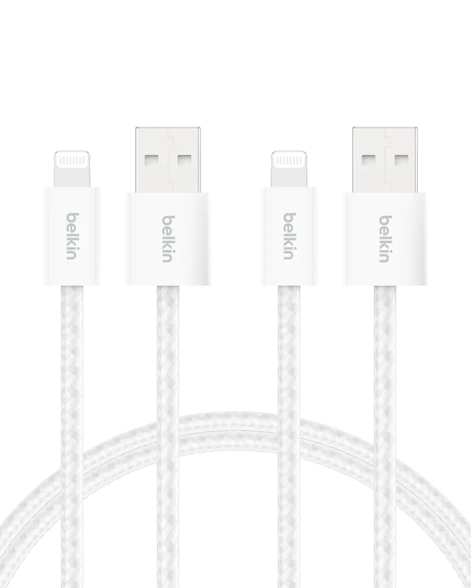 belkin-boostcharge-confezione-2-cavi-usb-a-a-lightning-intrecciati-da-1-5-m-cert image 1