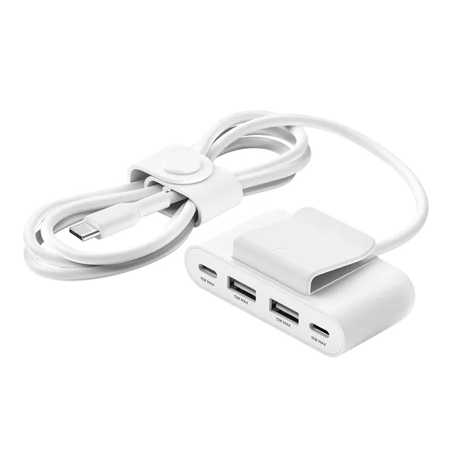 belkin-boostcharge-hub-4-porte-usb-2-usb-c-e-2-usb-a-con-cavo-da-2-m-uscita-30-w image 1