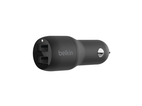 belkin-boost-charge-caricabatteria-da-auto-usb-doppio-24-w-2-porte-usb-a-con-led image 3