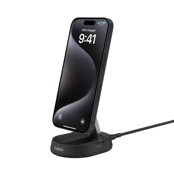 belkin-boostcharge-pro-supporto-di-ricarica-wireless-magnetico-qi2-15w-convertib image 1