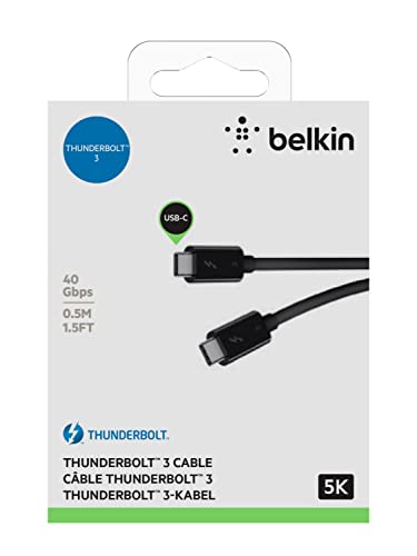 belkin-f2cd084bt0-5mbk-cavo-thunderbolt-3-usb-c-a-usb-c-100-w-40-gbps-0-5-m-nero image 8