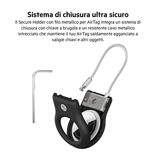 belkin-secure-holder-con-filo-metallico-custodia-protettiva-per-airtag-con-chius image 8