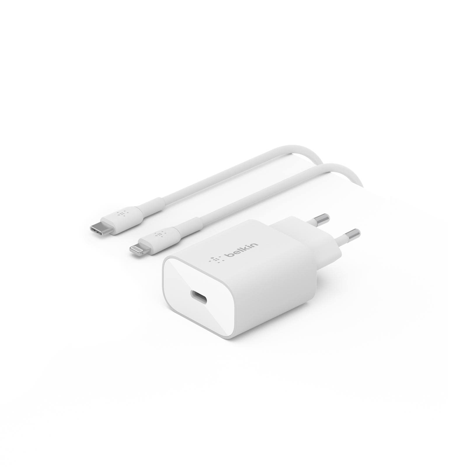 belkin-25-w-power-delivery-caricatore-usb-c-con-cavo-usb-c-lightning-incluso-ada image 1