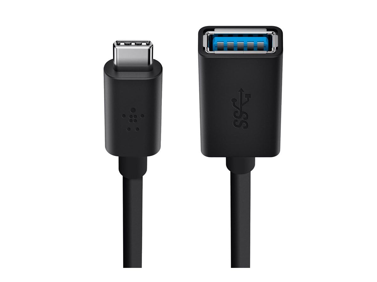 belkin-f2cu036btblk-adattatore-usb-3-0-da-usb-c-a-usb-a-5-gbps-ricarica-1-5-a-ne image 1