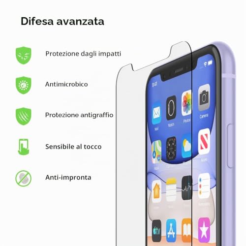 belkin-pellicola-protettiva-in-vetro-temperato-antimicrobica-per-iphone-11-xr-ri image 8