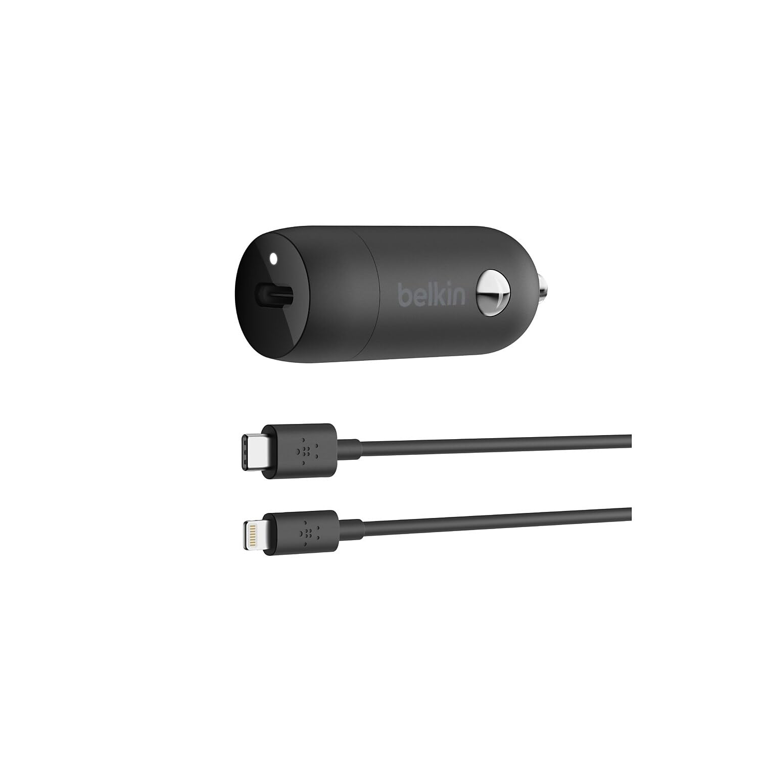 belkin-boostcharge-caricabatteria-da-auto-usb-c-20-w-con-cavo-usb-c-a-lightning- image 1
