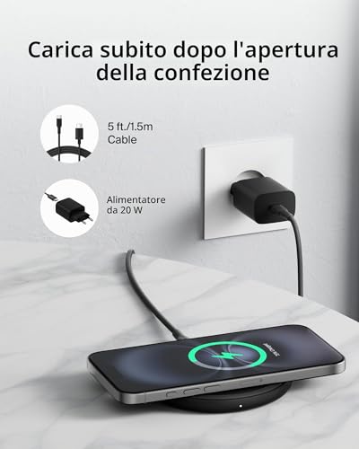 belkin-boostcharge-pad-di-ricarica-wireless-qi-15w-per-iphone-16-15-14-13-airpod image 5